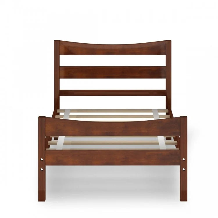 Minimalist Bed Frame with Headboard, Footboard, and Under-Bed Storage
