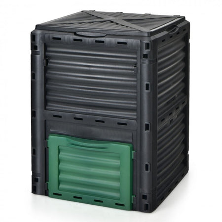 80-Gallon Outdoor Garden Large Capacity Compost Bin with Bottom Discharge