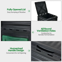 Load image into Gallery viewer, 80-Gallon Outdoor Garden Large Capacity Compost Bin with Bottom Discharge
