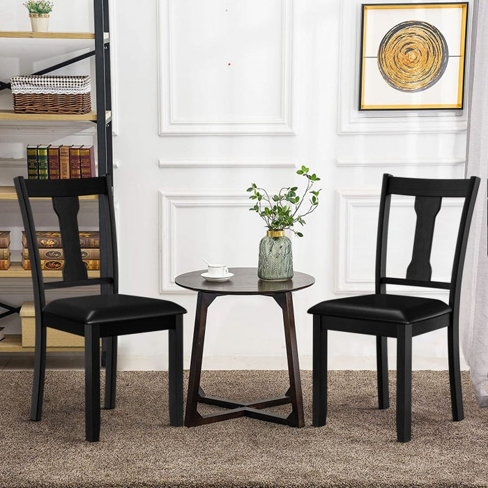 Mid-Century Vintage 2-Piece Dining Chair Set with Cushions - Suitable for Kitchen, Dining Room, and Cafe
