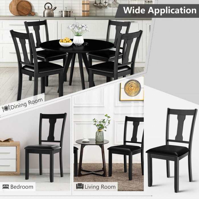 Mid-Century Vintage 2-Piece Dining Chair Set with Cushions - Suitable for Kitchen, Dining Room, and Cafe