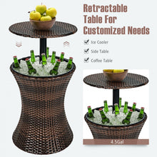 Load image into Gallery viewer, Costway Adjustable Height Crate and Barrel Bar Cabinet Cooler - Suitable for Patio, Backyard, and Parties
