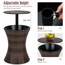 Load image into Gallery viewer, Costway Adjustable Height Crate and Barrel Bar Cabinet Cooler - Suitable for Patio, Backyard, and Parties

