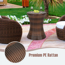 Load image into Gallery viewer, Costway Adjustable Height Crate and Barrel Bar Cabinet Cooler - Suitable for Patio, Backyard, and Parties
