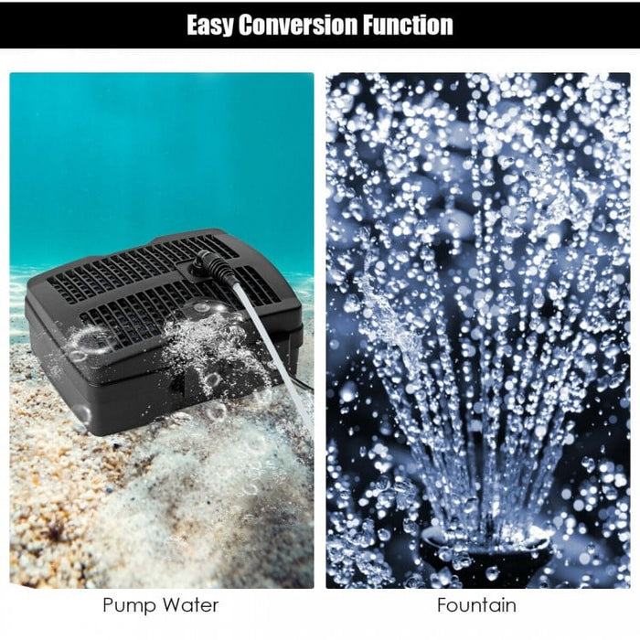 Outdoor Pond All-in-One Fountain Water Pump Filter Pump with Fountain Head