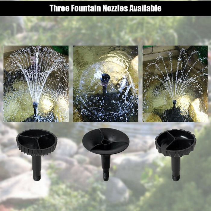 Outdoor Pond All-in-One Fountain Water Pump Filter Pump with Fountain Head