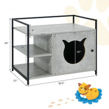 Load image into Gallery viewer, Industrial Style Litter Furniture Cabinet with Storage Shelves
