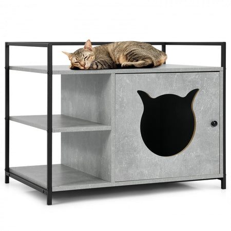 Industrial Style Litter Furniture Cabinet with Storage Shelves