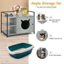 Load image into Gallery viewer, Industrial Style Litter Furniture Cabinet with Storage Shelves
