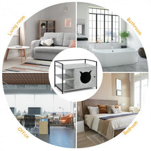Load image into Gallery viewer, Industrial Style Litter Furniture Cabinet with Storage Shelves
