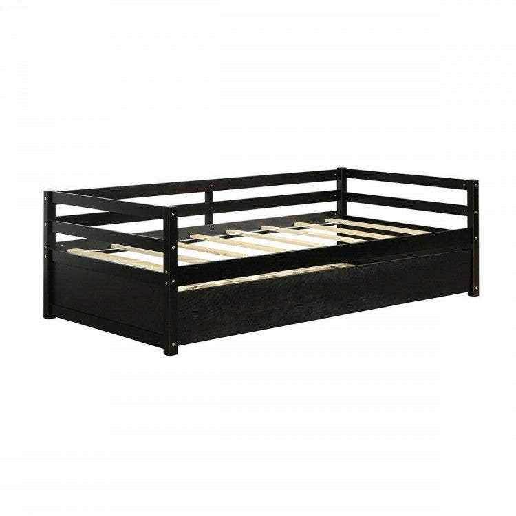 Modern Multifunctional Loveseat Sofa Bed with Pullout Bottom Bed