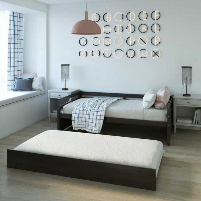 Modern Multifunctional Loveseat Sofa Bed with Pullout Bottom Bed