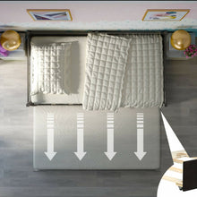 Load image into Gallery viewer, Modern Multifunctional Loveseat Sofa Bed with Pullout Bottom Bed

