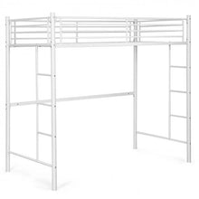 Load image into Gallery viewer, Modern Multifunctional Metal Bunk Bed with Double-Sided Ladder
