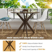 Load image into Gallery viewer, Vintage Round Wooden Dining Table - Rustic Dining Room Furniture
