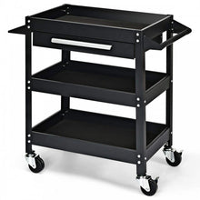 Load image into Gallery viewer, Multipurpose 3-Tray Tool Cart with Drawers and Swivel Casters
