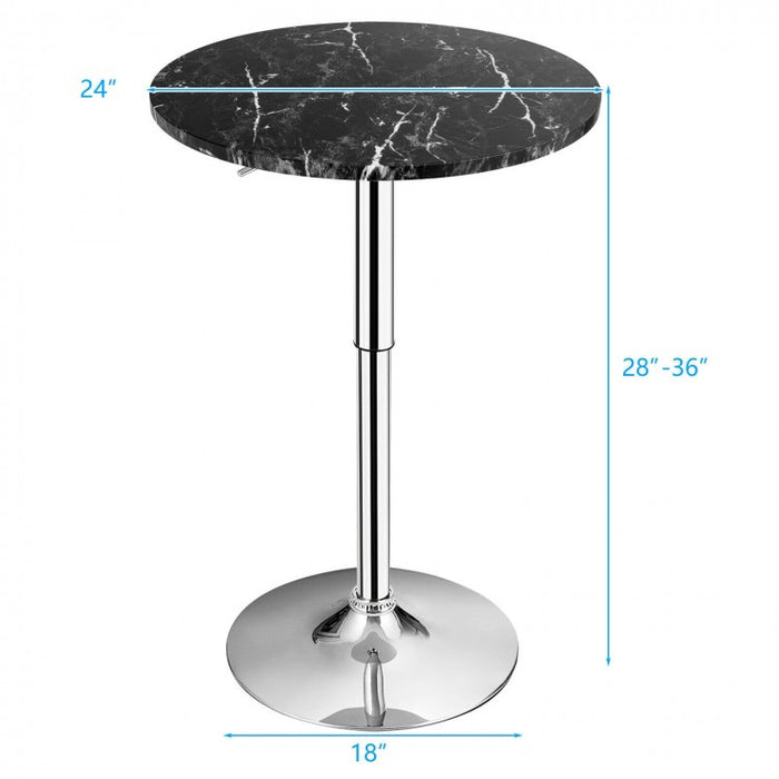 Costway Modern Round Extendable Dining Table Bar Table - Suitable for Restaurant and Bar