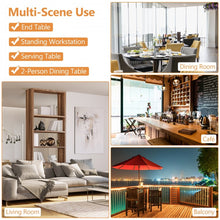 Load image into Gallery viewer, Costway Modern Round Extendable Dining Table Bar Table - Suitable for Restaurant and Bar
