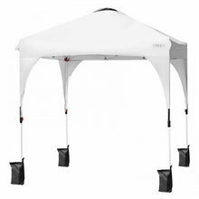 Load image into Gallery viewer, Costway 6.6x6.6 Feet Pop-Up Outdoor Canopy Tent with Portable Bag - Ideal for Camping and Parties
