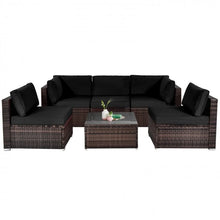 Charger l&#39;image dans la galerie, 6-Piece Modular Outdoor Sofa Set with Washable Cushions and Easy Assembly
