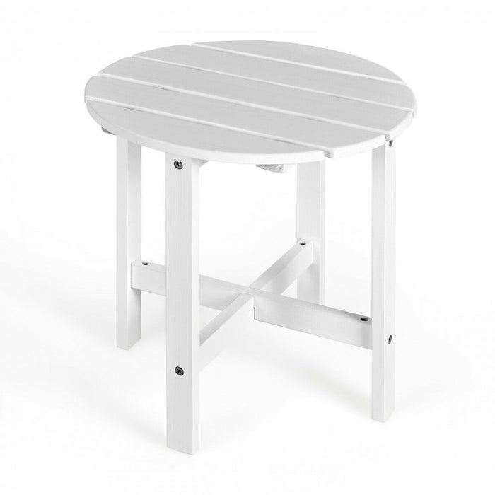 Costway Small Round Coffee Table Folding - Suitable for Pool, Backyard, and Garden