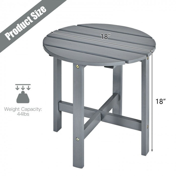 Costway Small Round Coffee Table Folding - Suitable for Pool, Backyard, and Garden