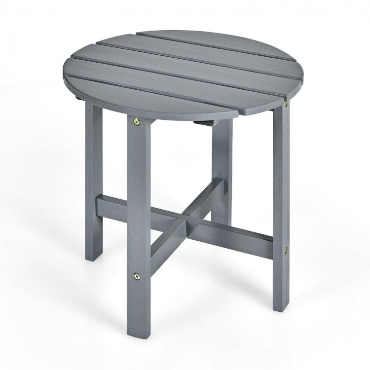 Costway Small Round Coffee Table Folding - Suitable for Pool, Backyard, and Garden