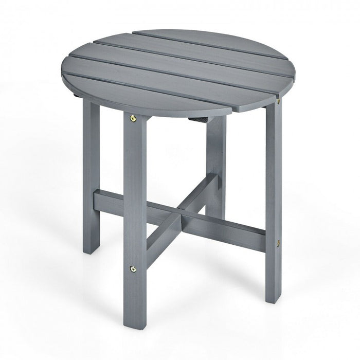 Costway Small Round Coffee Table Folding - Suitable for Pool, Backyard, and Garden