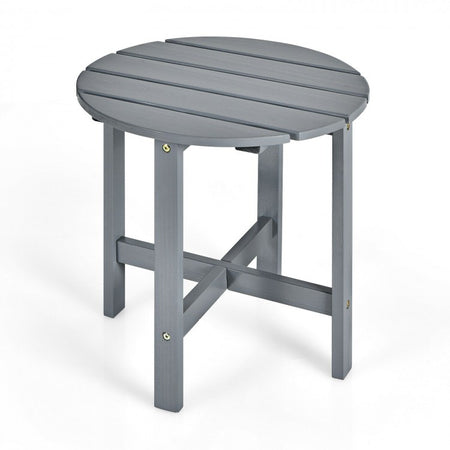 Costway Small Round Coffee Table Folding - Suitable for Pool, Backyard, and Garden