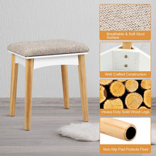 Load image into Gallery viewer, White Vanity Makeup Dressing Table Furniture Set with 6 Drawers
