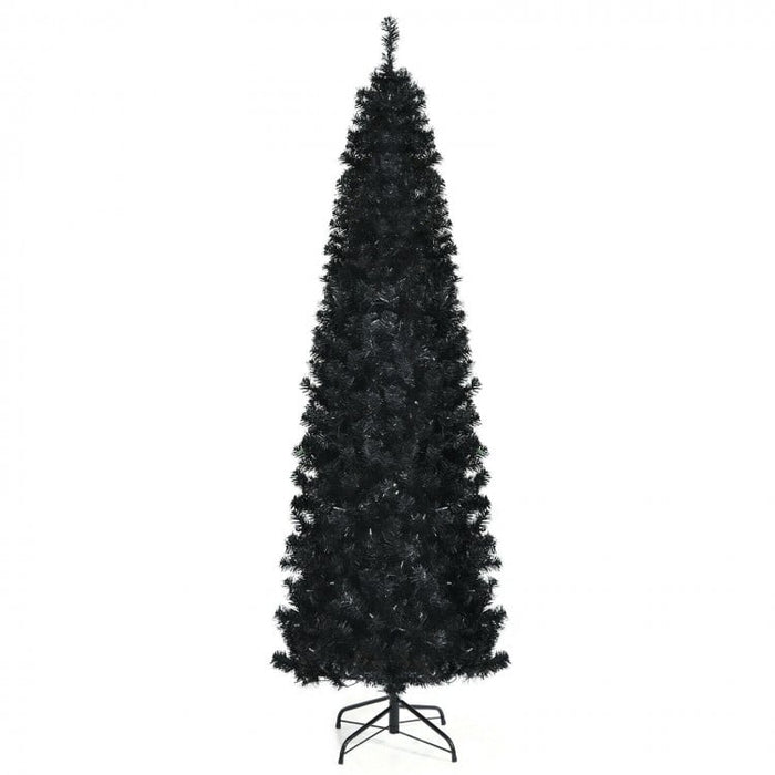 Costway Halloween Christmas Tree with White LED Lights - Suitable for Halloween Party Decorations