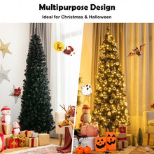 Charger l&#39;image dans la galerie, Costway Halloween Christmas Tree with White LED Lights - Suitable for Halloween Party Decorations
