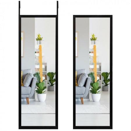 42.5 x 14 Inch Wall-Mounted Metal Door Mirror Decorative Mirror