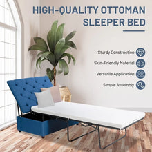 Load image into Gallery viewer, Costway Pull Out Sofa Bed Folding Bed Ottoman - Suitable for Living Room and Office
