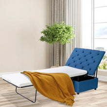 Load image into Gallery viewer, Costway Pull Out Sofa Bed Folding Bed Ottoman - Suitable for Living Room and Office
