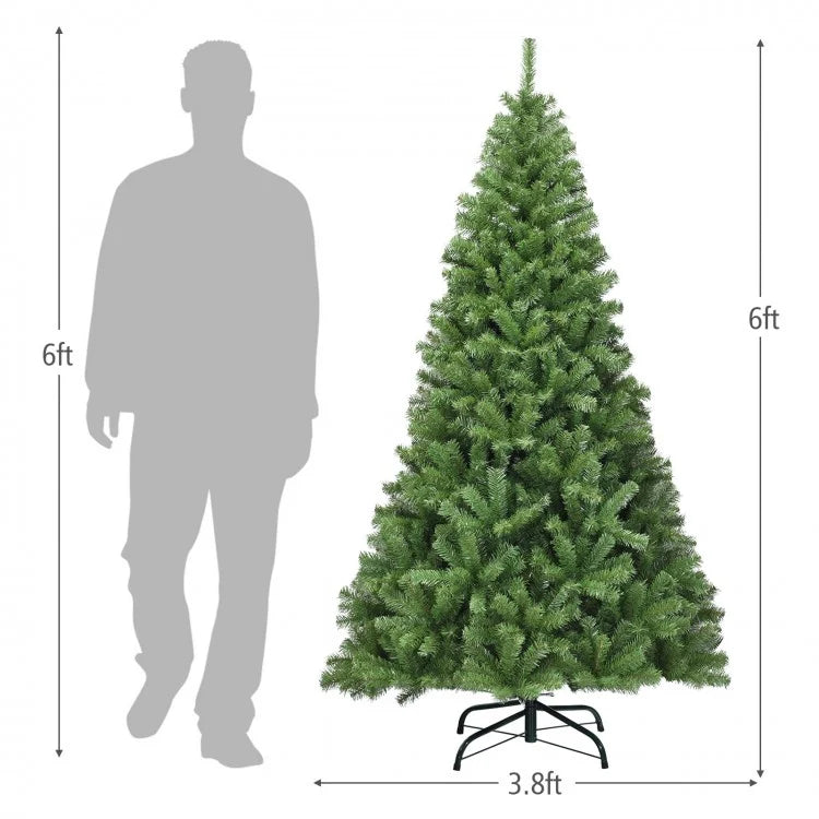 2024 Christmas Tree - Christmas Decorations in 6/7.5/9 Feet Sizes with Metal Stand, Realistic Design - Suitable for Christmas Celebrations