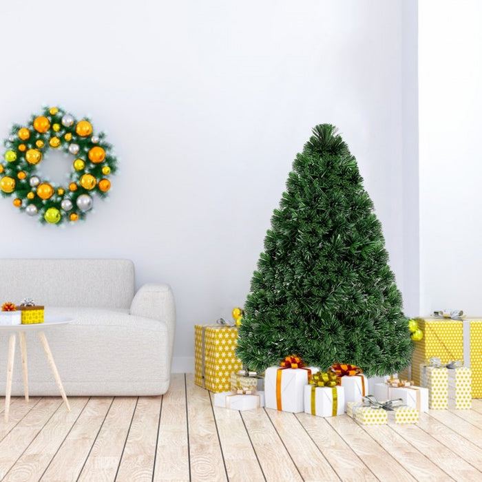 2024 Christmas Decorations - PVC Christmas Tree with Built-in LED Lights in 7 Color Options