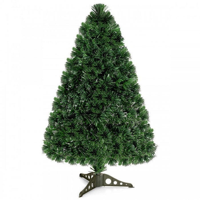 2024 Christmas Decorations - PVC Christmas Tree with Built-in LED Lights in 7 Color Options