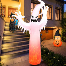 Charger l&#39;image dans la galerie, Costway 12-Foot Halloween Inflatable Ghost Decoration with LED Lights - Suitable for Holiday Parties
