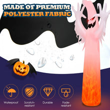 Charger l&#39;image dans la galerie, Costway 12-Foot Halloween Inflatable Ghost Decoration with LED Lights - Suitable for Holiday Parties
