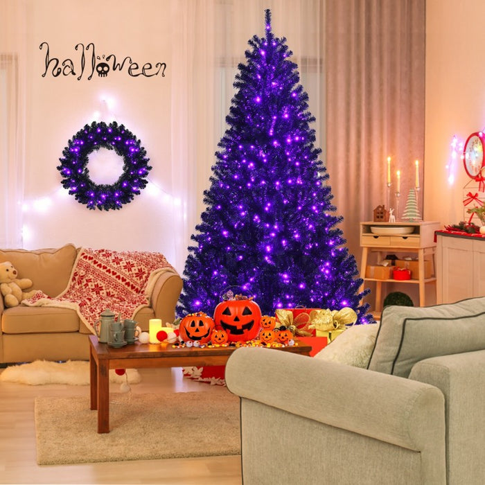 Costway Halloween Garland with 35 Built-in LED Lights - Suitable for Halloween Decorations