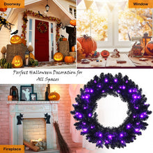 Load image into Gallery viewer, Costway Halloween Garland with 35 Built-in LED Lights - Suitable for Halloween Decorations
