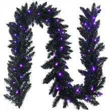 Charger l&#39;image dans la galerie, 2024 Costway Christmas Garland and Halloween Garland with 50 Purple LED Lights - Suitable for Backyard Parties
