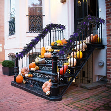 Charger l&#39;image dans la galerie, 2024 Costway Christmas Garland and Halloween Garland with 50 Purple LED Lights - Suitable for Backyard Parties
