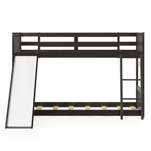 Load image into Gallery viewer, Children&#39;s Bunk Bed with Ladder and Slide, Wooden Frame
