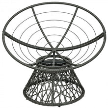 Charger l&#39;image dans la galerie, Costway Outdoor Swivel Chair with Rattan Base and High-Elastic Cushions - Suitable for Patio, Backyard, and Garden
