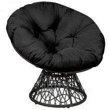 Charger l&#39;image dans la galerie, Costway Outdoor Swivel Chair with Rattan Base and High-Elastic Cushions - Suitable for Patio, Backyard, and Garden
