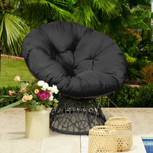 Charger l&#39;image dans la galerie, Costway Outdoor Swivel Chair with Rattan Base and High-Elastic Cushions - Suitable for Patio, Backyard, and Garden
