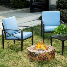 Load image into Gallery viewer, 40000 BTU Outdoor Camping Party Rock Gas Fire Pit
