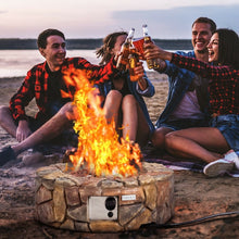 Load image into Gallery viewer, 40000 BTU Outdoor Camping Party Rock Gas Fire Pit
